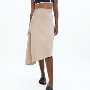 1 People organic cotton Mallorca Asymmetric Skirt in Sand